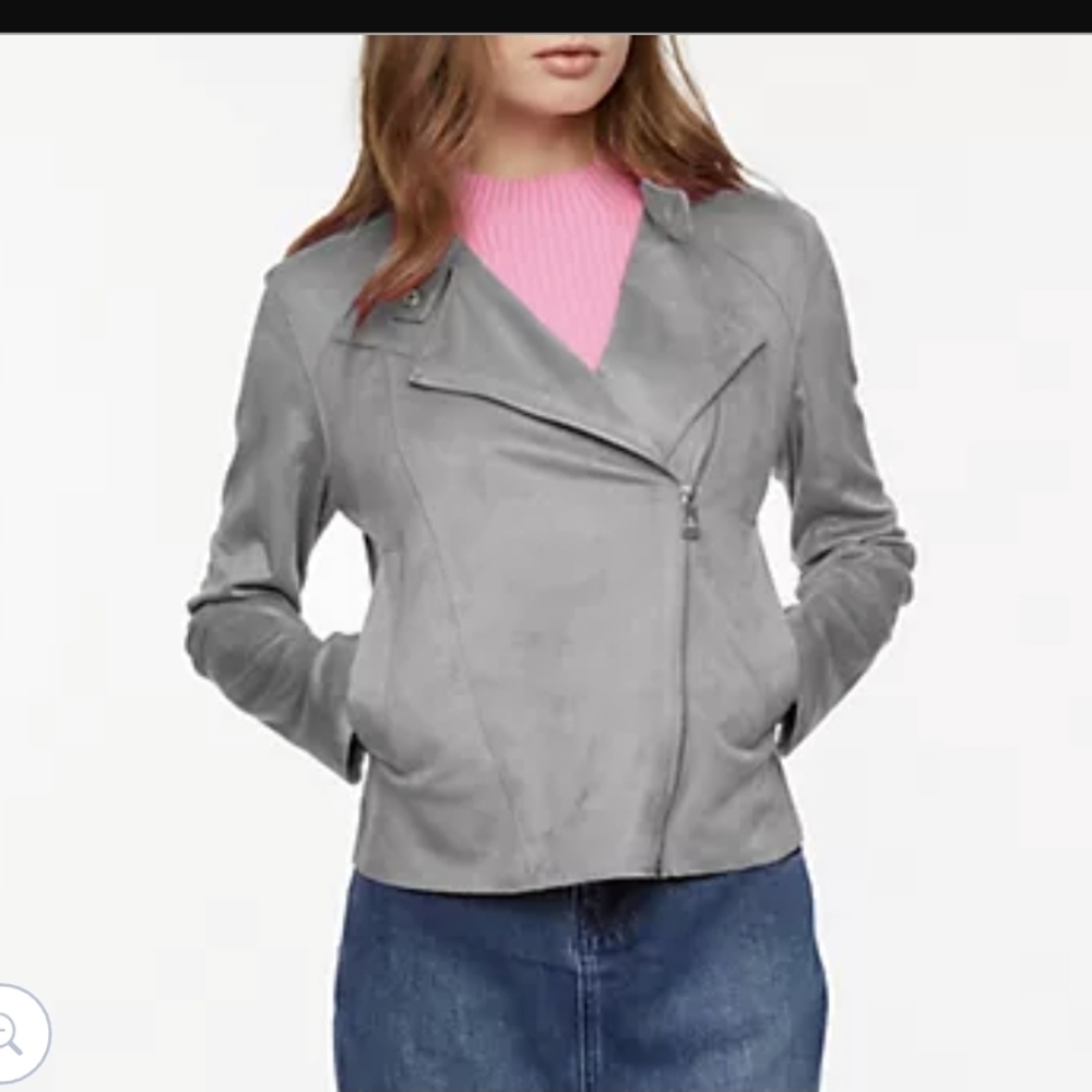 Bernardo Women's Faux Suede Moto Jacket